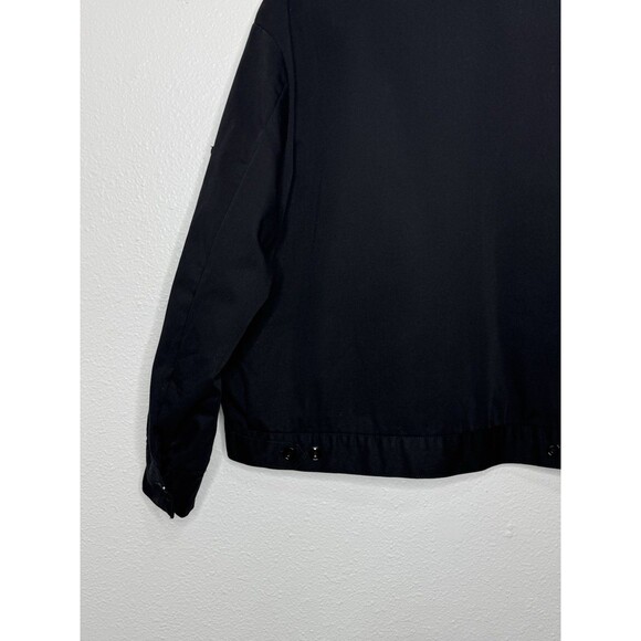 Vintage Dickies Jacket Mens 2XL Black Canvas Zip Work Eisenhower Bomber Mechanic - Picture 12 of 16